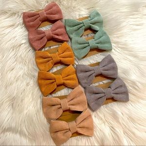 Bundle of 10 (5 Pairs) Corduroy Clips